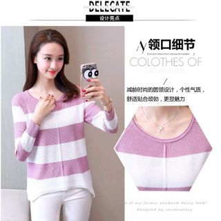 Áo khoác len sọc