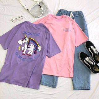 áo phông unisex kỳ lân unicorn 5 màu giá sỉ