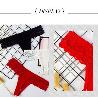 QVI82 - Quần lót lọt khe phối ren 2 bên chất cotton - hàng cao cấp