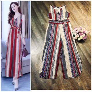 Jum dài ống suông sẻ thắt nơ eo xinh xắn