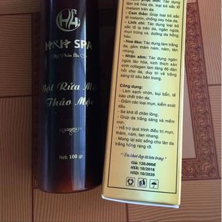 Bột rửa mặt thảo dược hh spa