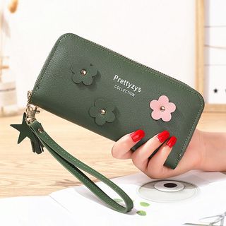 Ví nữ gắn hoa Pretty