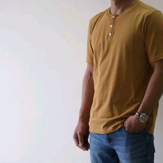 Áo thun nam cúc ngực