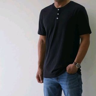 Áo thun nam cúc ngực