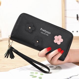 Ví nữ gắn hoa Pretty