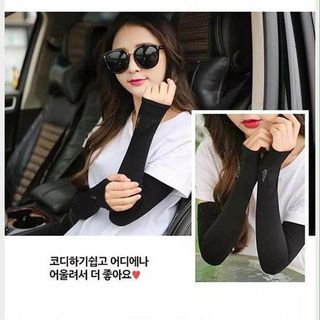 Gang tay chống nắng tia UV - chất dày thấm mồ hôi