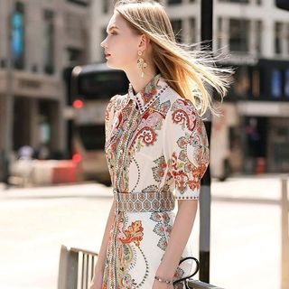 Đầm lụa kèm nịt