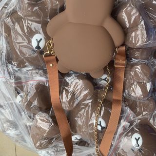 Túi gấu BROWN chất liệu silicon