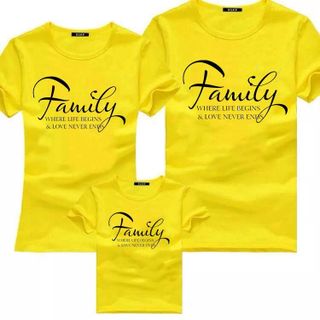 Áo nhóm áo gia đình vàng