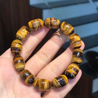 Vòng lu thống đá thạch anh mắt hổ size 10ly