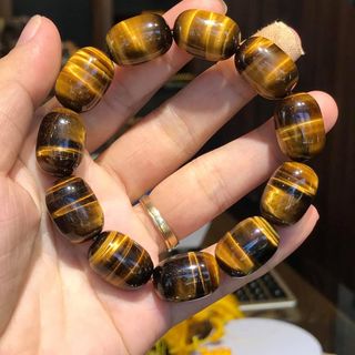 Vòng lu thống đá thạch anh mắt hổ size 10ly