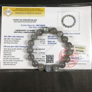 Vòng đá xà cừ labradorite bán sỉ - Hàng tự nhiên có kiểm định