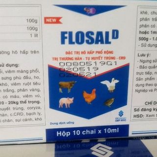 FLOSAL-D - Đặc trị bệnh Tổng hợp Hô hấp thương hàn Tụ huyết trùng giá sỉ