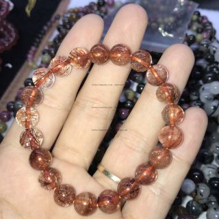 Vòng đá thạch anh tóc đỏ bán sỉ - Hàng tự nhiên có kiểm định