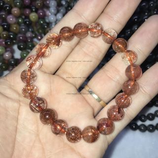 Vòng đá thạch anh tóc đỏ bán sỉ - Hàng tự nhiên có kiểm định