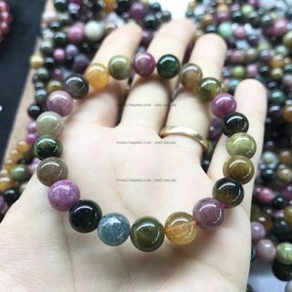 Vòng đá tourmaline giá sỉ - Hàng tự nhiên có kiểm định