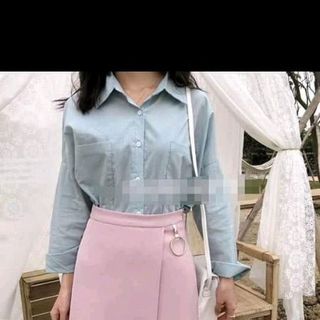 chân váy kaki nữ vạt chéo
