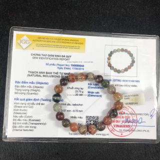Vòng ưu linh đa sắc giá sỉ - Hàng tự nhiên có kiểm định đá