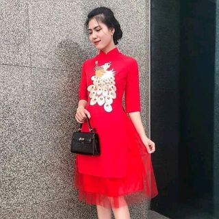 ÁO DÀI ĐŨI NGẮN CÔNG CHO PHÁI NỮ