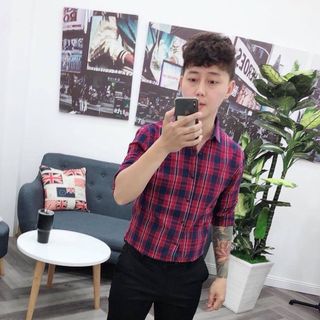 Áo Sơmi Nam Caro Hàn Quốc