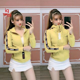 áo khoác da cá chạy sọc