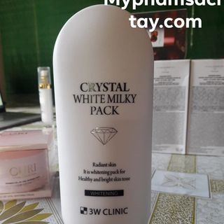KEM KÍCH TRẮNG BODY CRYSTAL WHITE MILKY PACK 3W CLINIC HÀN QUỐC