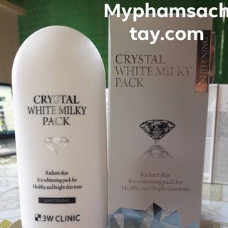 KEM KÍCH TRẮNG BODY CRYSTAL WHITE MILKY PACK 3W CLINIC HÀN QUỐC giá sỉ