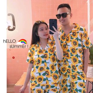 bộ nam nữ hoa hướng dương