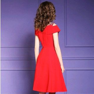 Đầm thun đính cườm cao cấp