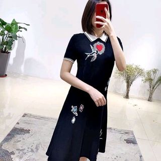 Đầm len thêu dệt cao cấp