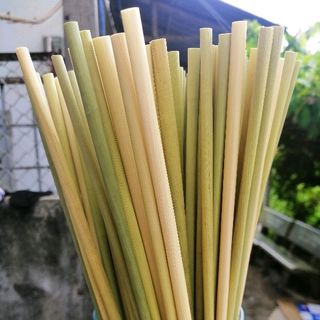 Ống Hút Cỏ Bàng Khô - Grass Straw