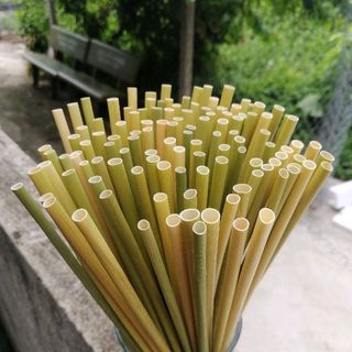 Ống Hút Cỏ Bàng Khô - Grass Straw