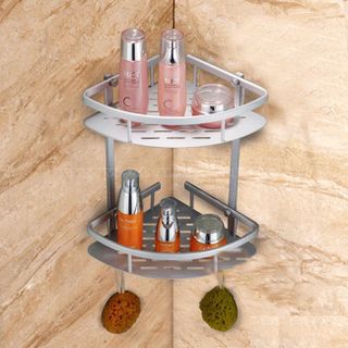 Kệ Góc Nhà Tắm Hợp Kim Nhôm Chống Gỉ 2 Tầng