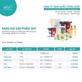 Dung DỊCH VỆ SINH PHỤ NỮ SHY 100 ORGANIC ĐẦU TIÊN VÀ DUY NHẤT TẠI VIỆT NAM giá sỉ