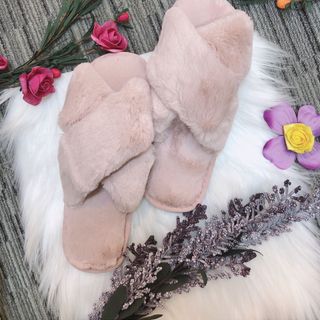 DÉP BÔNG ĐI TRONG NHÀ QUAI CHÉO ĐỦ MÀU