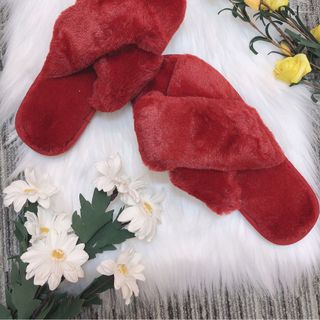 DÉP BÔNG ĐI TRONG NHÀ QUAI CHÉO ĐỦ MÀU