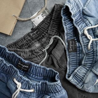 Quần short jean nam lưng thun - SN04