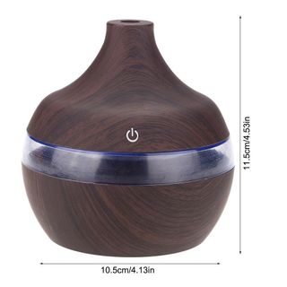 Máy xông tinh dầu vân gỗ hình giọt nước tặng kèm 1 chai tinh dầu 10ml giá sỉ​ giá bán buôn
