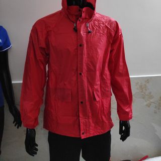 áo gió đi mưa màu đỏ
