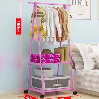 Kệ Treo Quần Áo Chữ A Có Bánh Xe