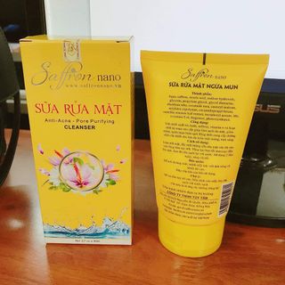 Sữa Rửa Mặt Cho Da Dầu Saffron Nano
