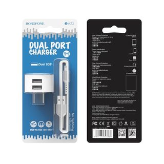 BOROFONE - Bộ Cóc Cáp Sạc BA23 - Cổng Lightning