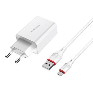 BOROFONE - Bộ Cóc Cáp Sạc Nhanh BA21 - Cổng Micro US