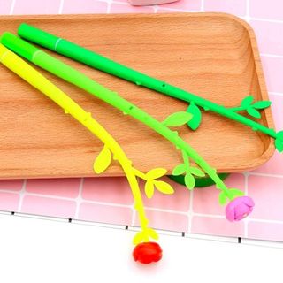 bút mực mẫu hoa lá mực màu đen