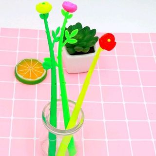 bút mực mẫu hoa lá mực màu đen