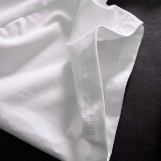 Áo thun nam cổ tròn Slimfit màu trắng