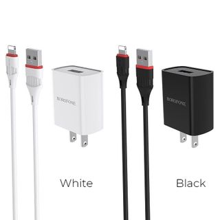 BOROFONE - Bộ Cóc Cáp Sạc BA20 - Cổng Lightning 21A US