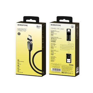 BOROFONE - Dây Cáp Sạc Từ Hít Nam Châm BU1 - Cổng Lightning 12m