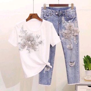 Sét bộ jean áo thun GC cao cấp