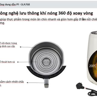 NỒI CHIÊN KHÔNG DẦU GLA-768